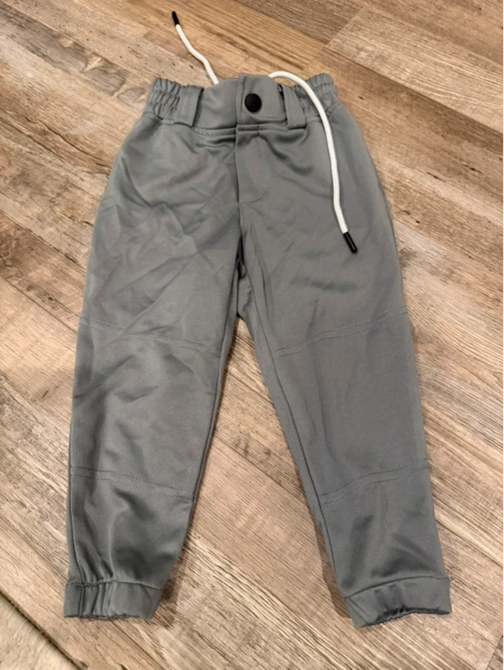 Baseball Grey pants 2T & spandex with adjustable waistband size 2T